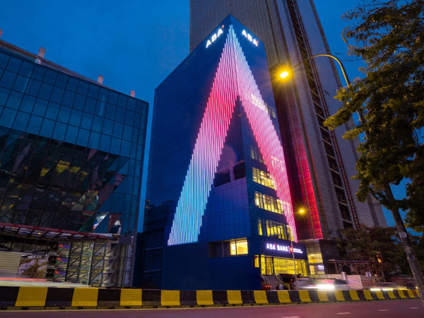 Aba Bank Media Facade Lighting